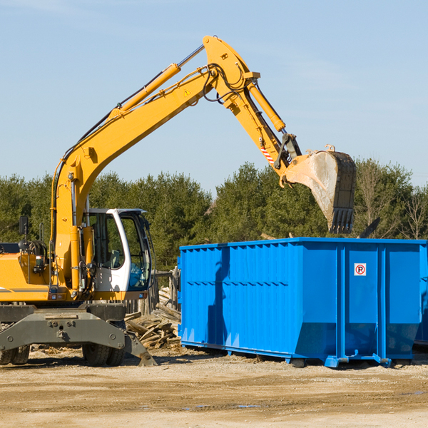 can i choose the location where the residential dumpster will be placed in Hanover